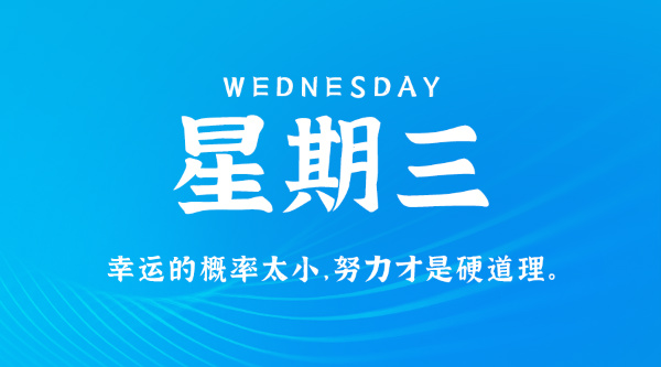 07日08日,星期三,在这里每天60秒读懂世界!